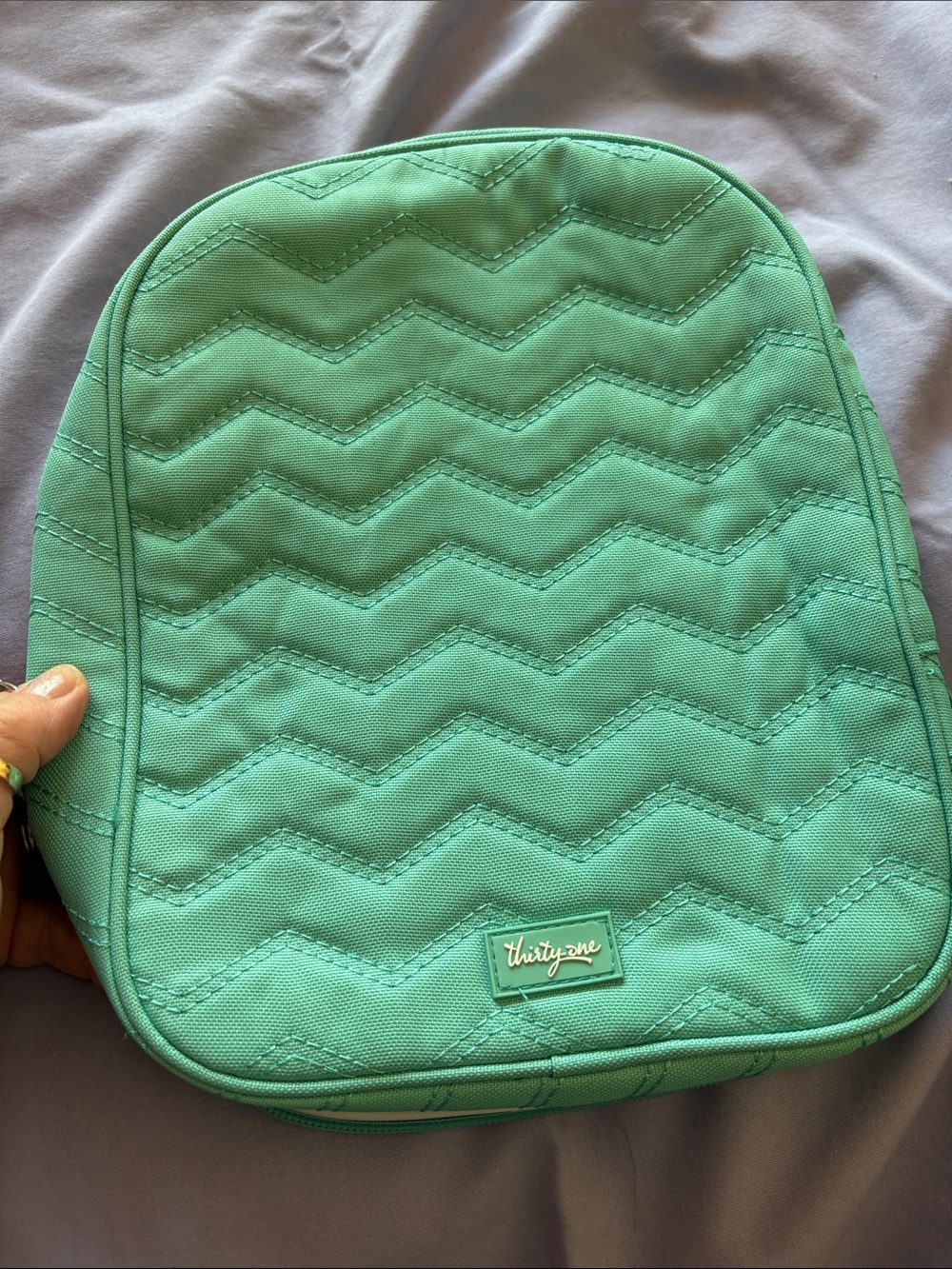 thirty-one Turquoise Quilted Chevron Chill-icious Thermal